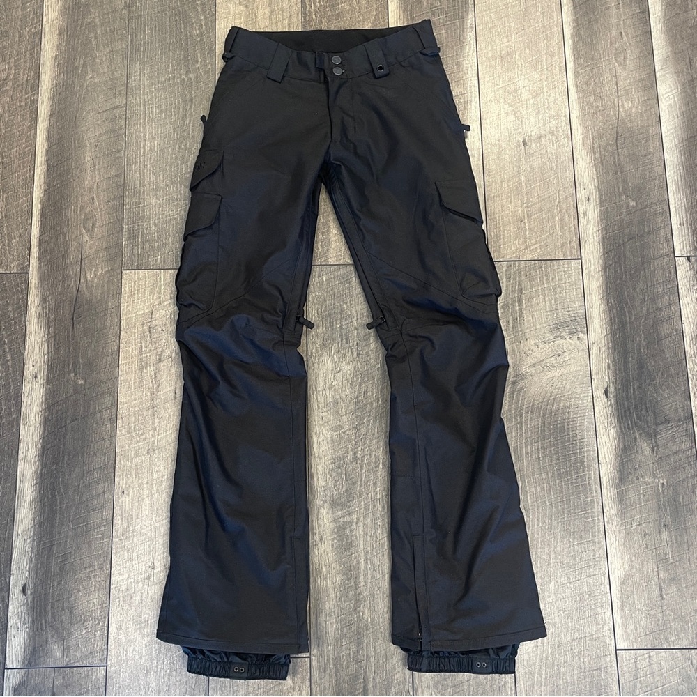 Women’s Burton Gloria Snowboard Pants DryRide Dark Black Ski Pant Size Woman XXS